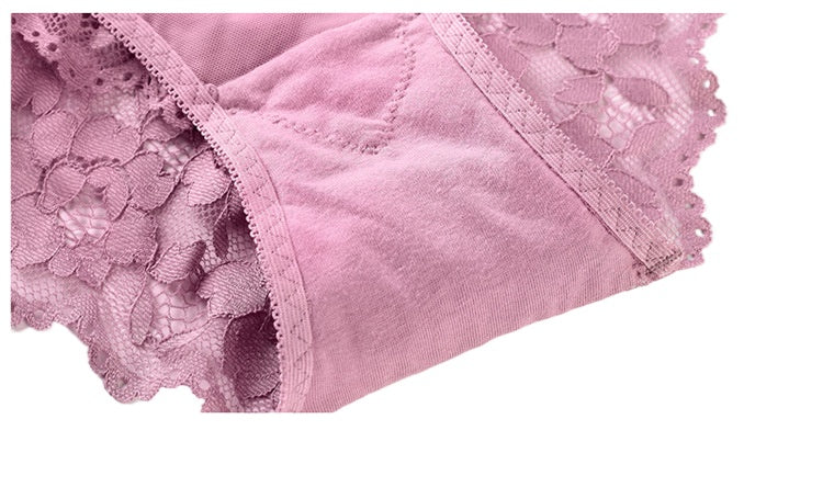 Lace Bra & Panty Set – Wireless Push-Up with Floral Embroidery | 7 Colors