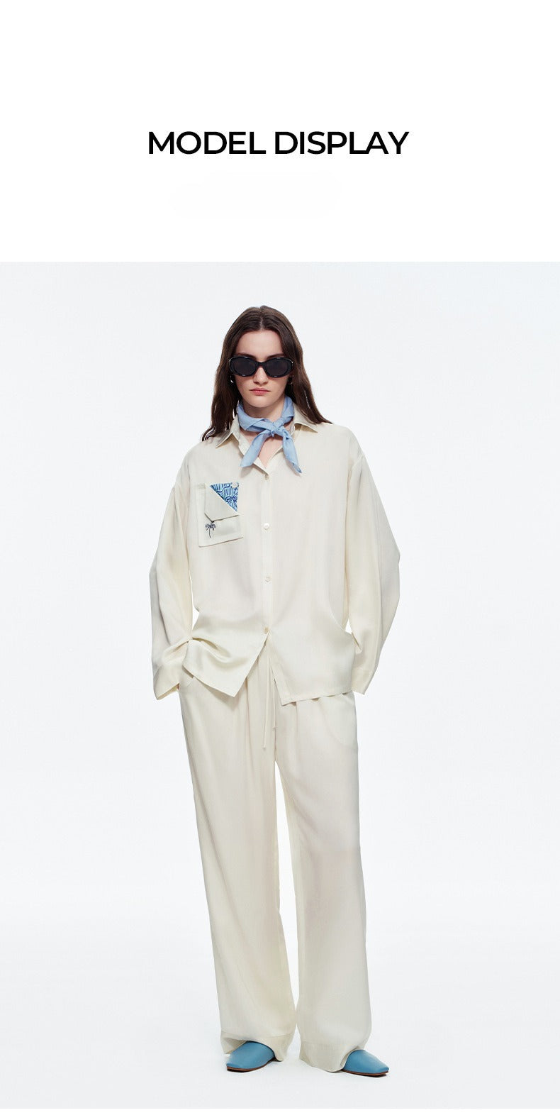 Minimalist Long Sleeve Pajama Set | Simple High-End Loungewear