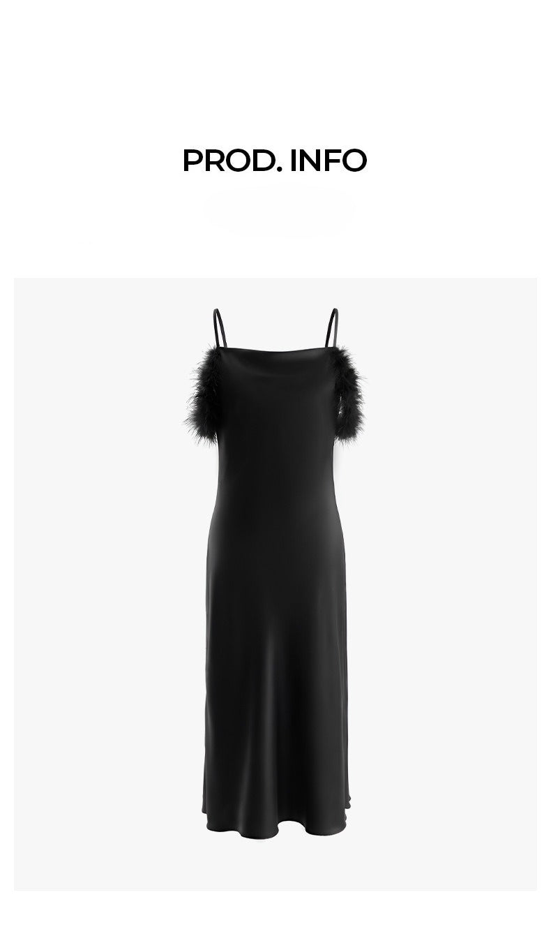 Satin Slip Nightdress | Light Luxury Sleepwear & Bridesmaid Gift