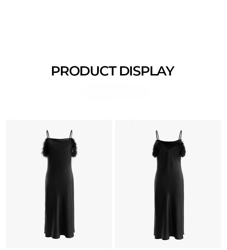 Satin Slip Nightdress | Light Luxury Sleepwear & Bridesmaid Gift