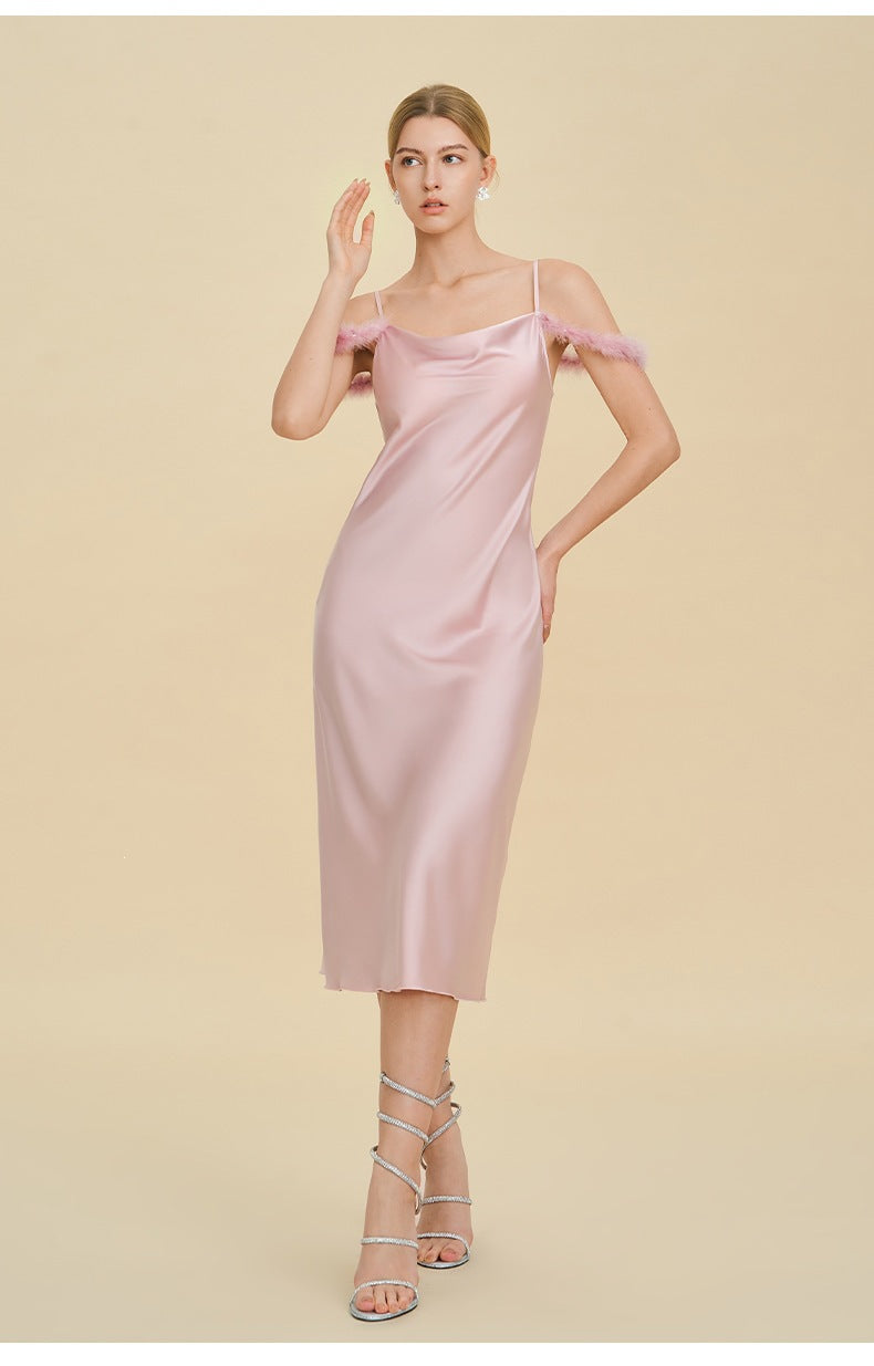 Satin Slip Nightdress | Light Luxury Sleepwear & Bridesmaid Gift