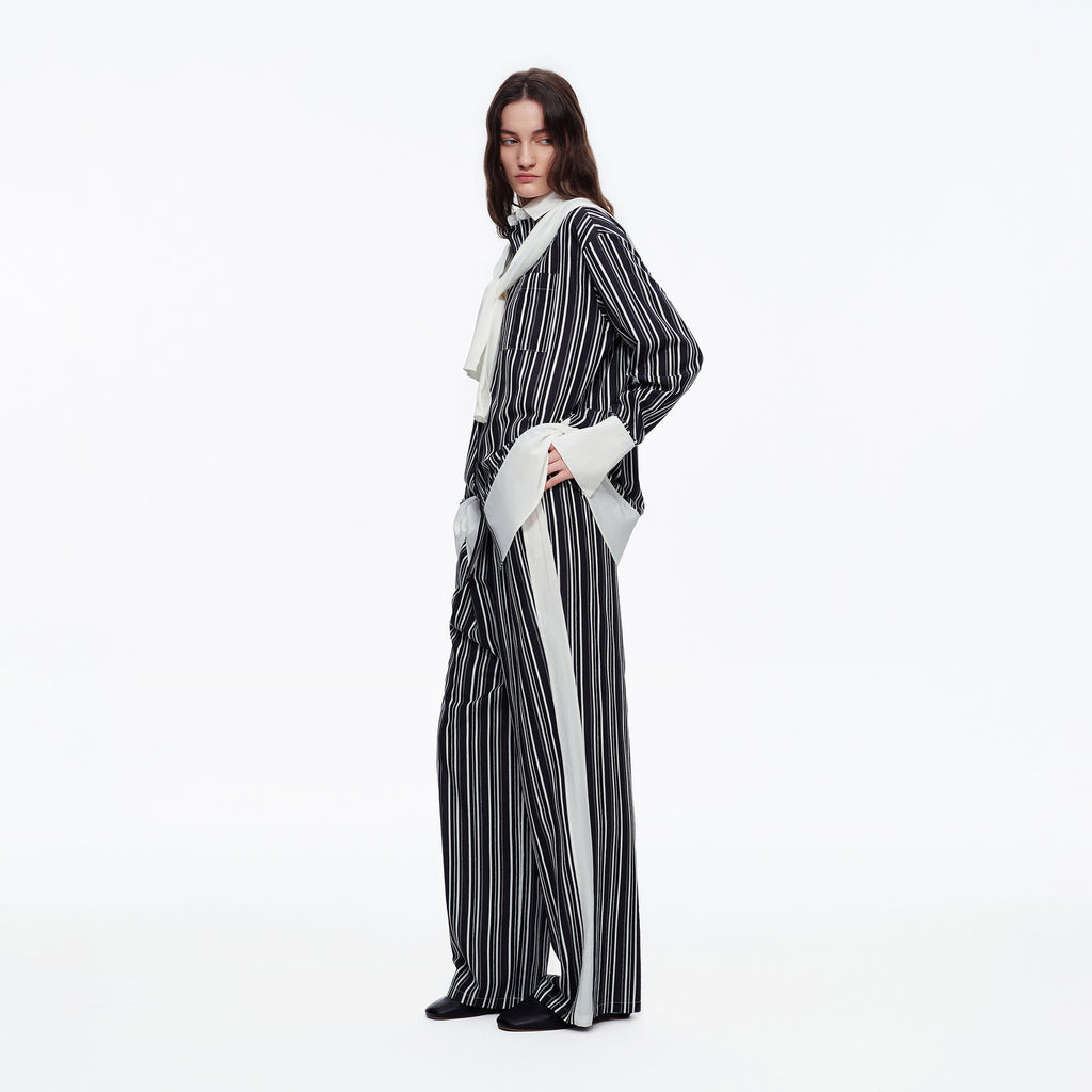 Stripe Long Sleeve Pajama Set | High-End Spring & Autumn Loungewear