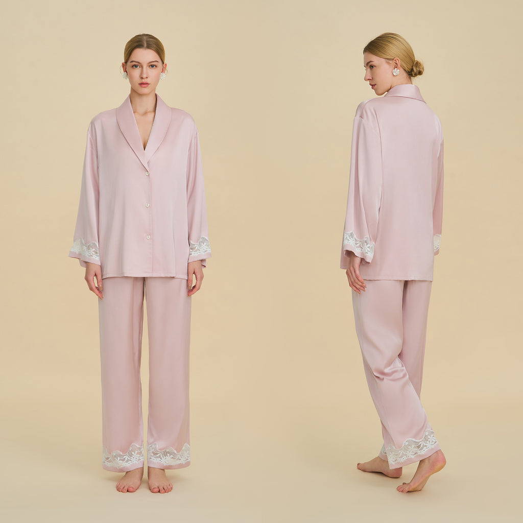 Light Luxury Long Sleeve Pajama Set | Premium Women's Loungewear