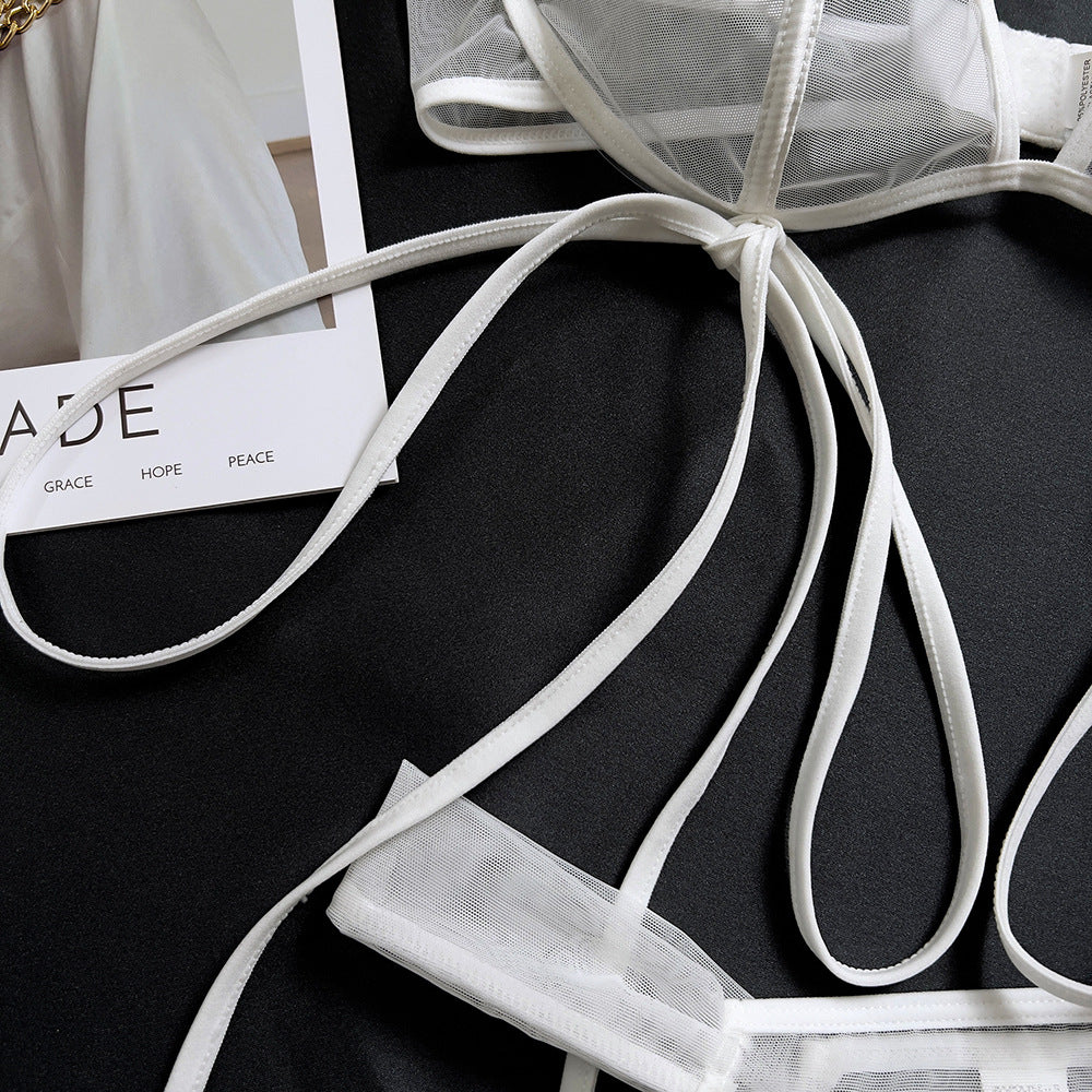 Low-Rise Triangle Bikini Bra Set