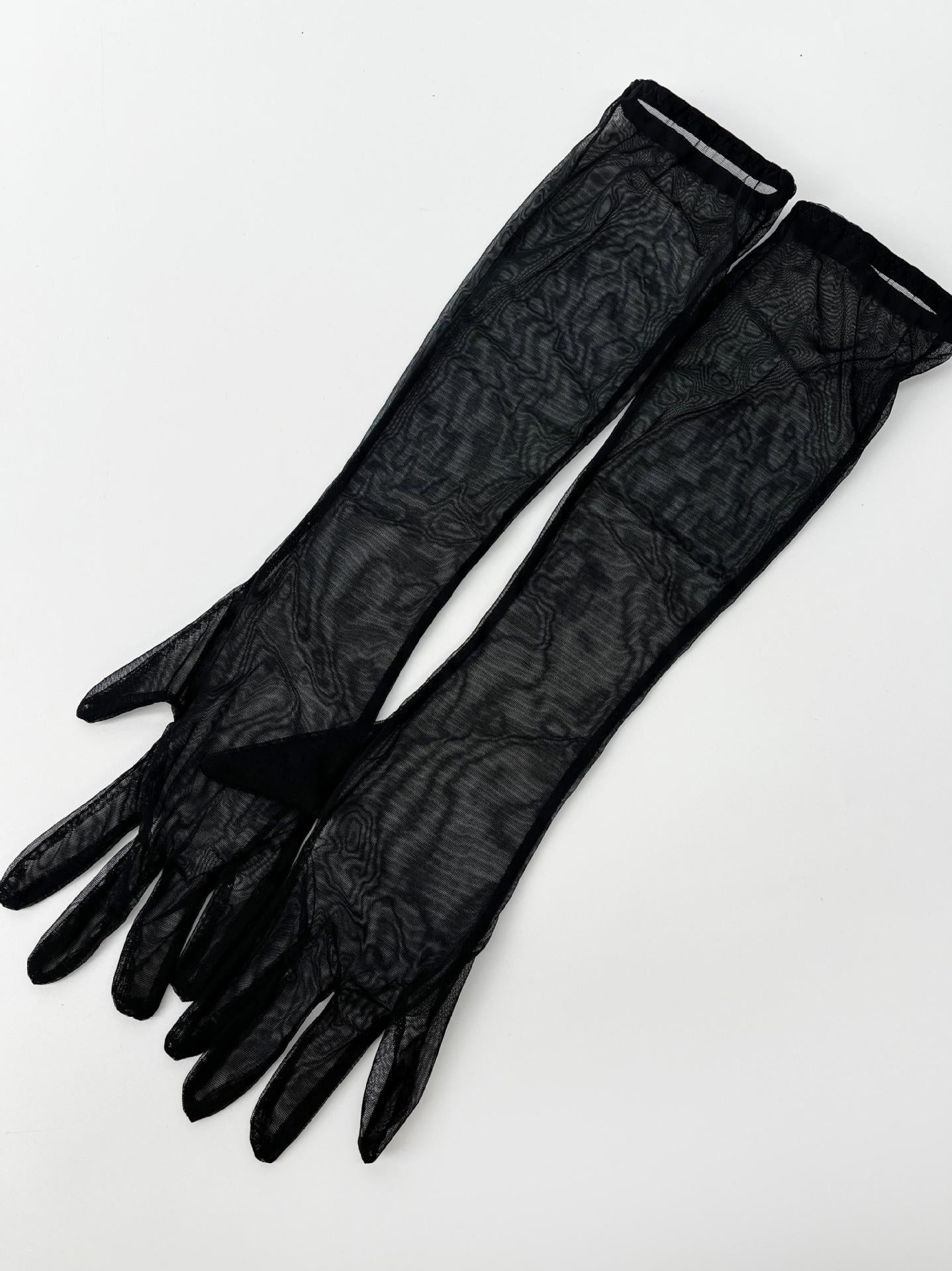 Bow Hollow Strap Lingerie Set – Ultra-Thin, with Leg Socks & Gloves