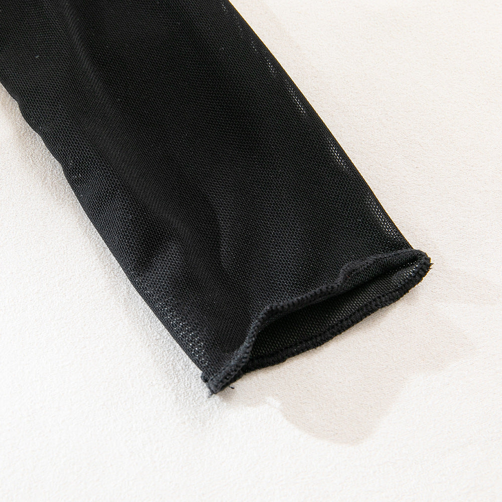 One-Shoulder Mesh Bodysuit