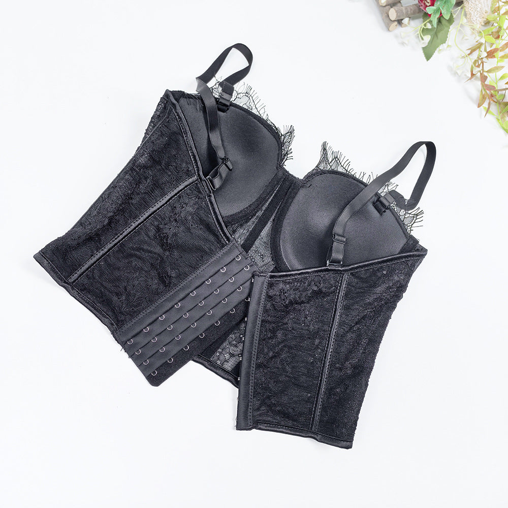 Bestseller Lace Push-Up Fishbone Corset Bra