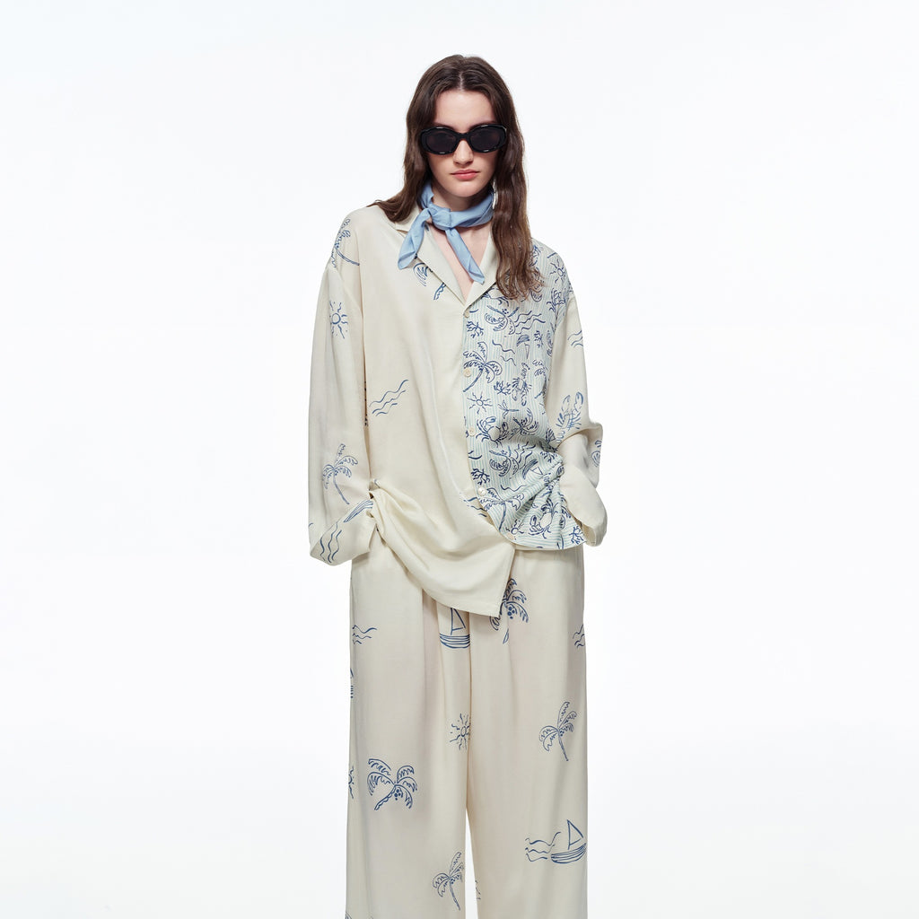 Cotton Long Sleeve Pajama Set | Women's Loungewear