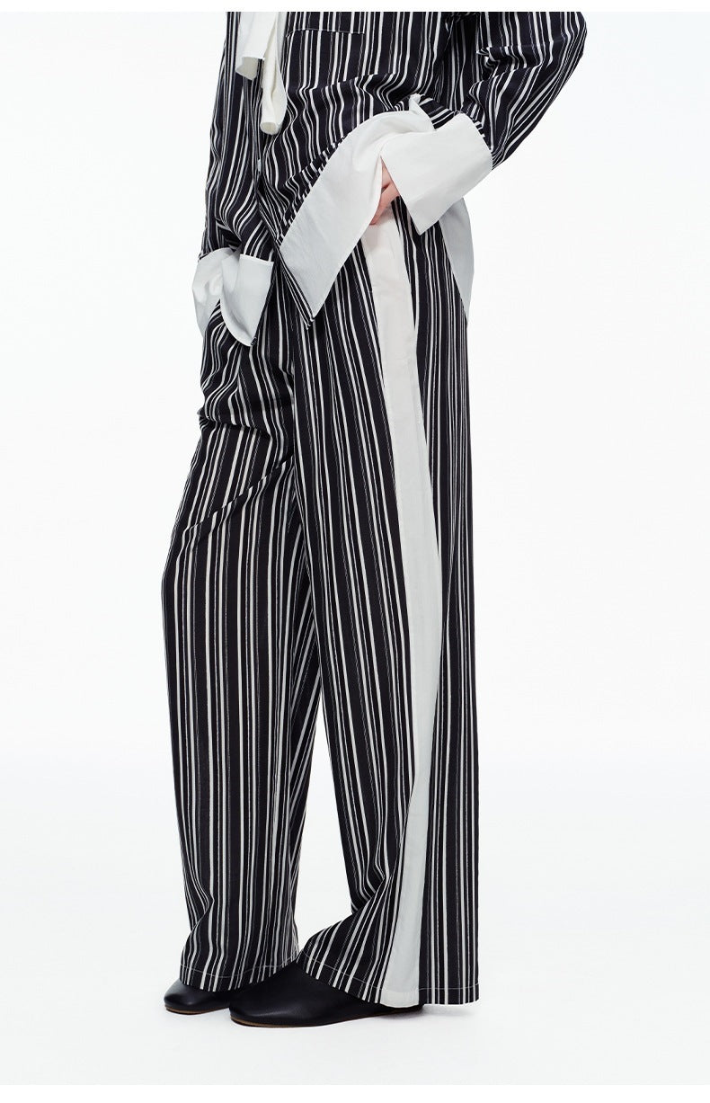 Stripe Long Sleeve Pajama Set | High-End Spring & Autumn Loungewear
