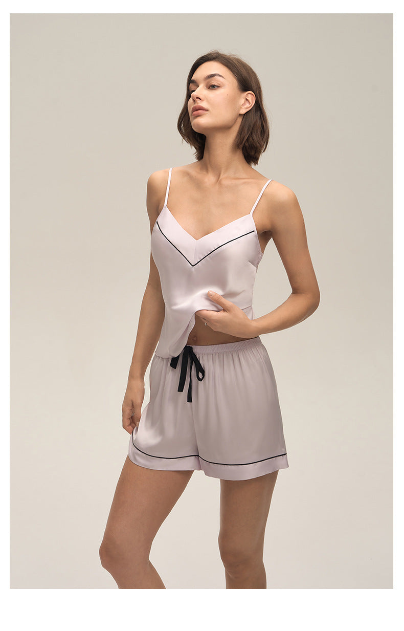 Spaghetti Strap Shorts Casual Loungewear Set — Women's Spring & Summer Homewear