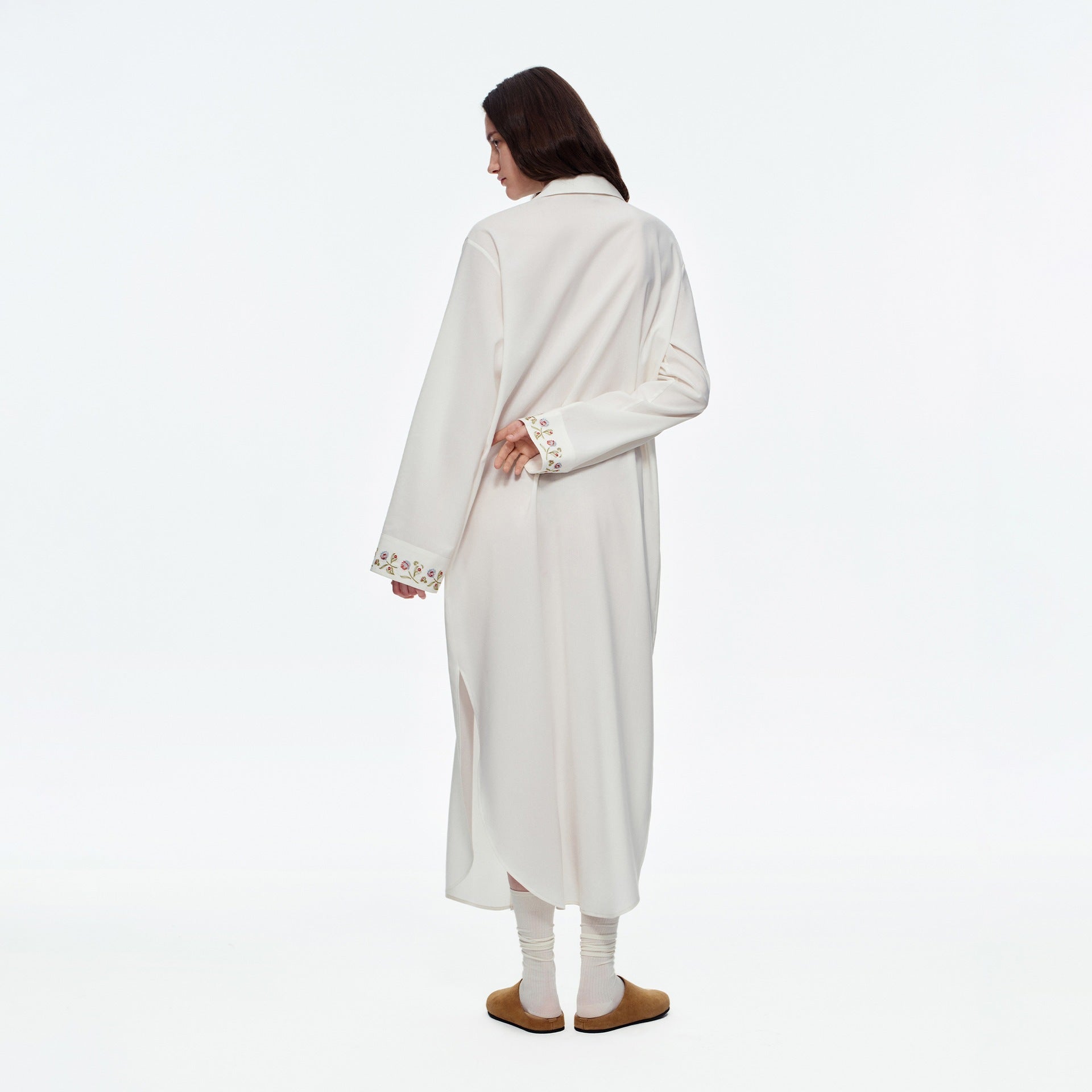 Lyocell Cotton-Linen Morning Robe | High-End Casual Loungewear for Women