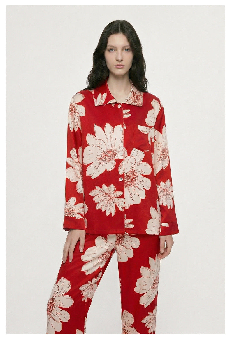 Cotton Lapel Cardigan Pajama Set | Casual Loungewear You Can Wear Outside