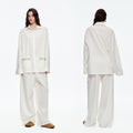 Lyocell Embroidery Long Sleeve Pajama Set | Loose Spring & Autumn Loungewear