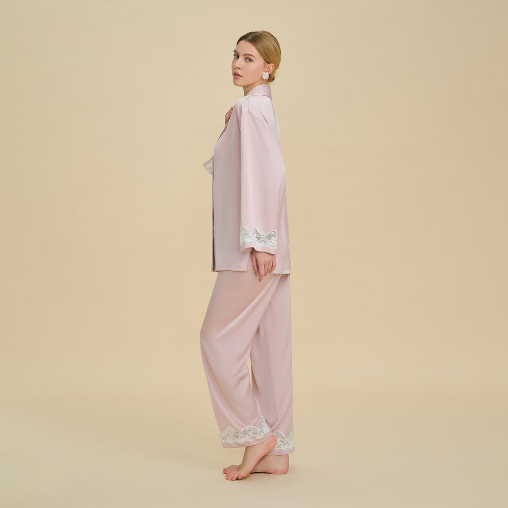 Light Luxury Long Sleeve Pajama Set | Premium Women's Loungewear