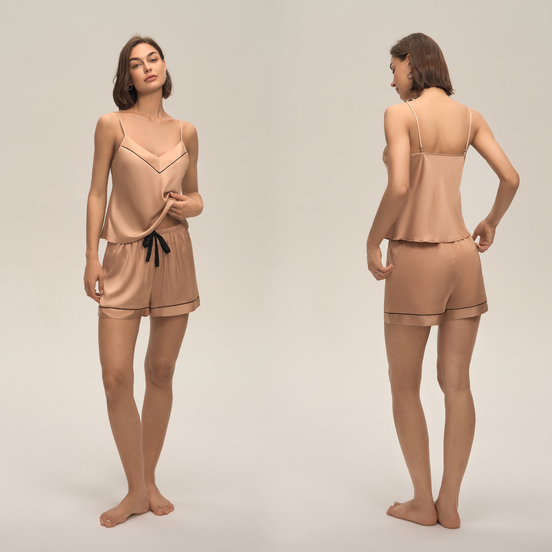 Spaghetti Strap Shorts Casual Loungewear Set — Women's Spring & Summer Homewear