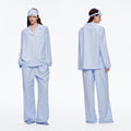 Brushed Soft Long Sleeve Pajama Set | Loose Casual Loungewear