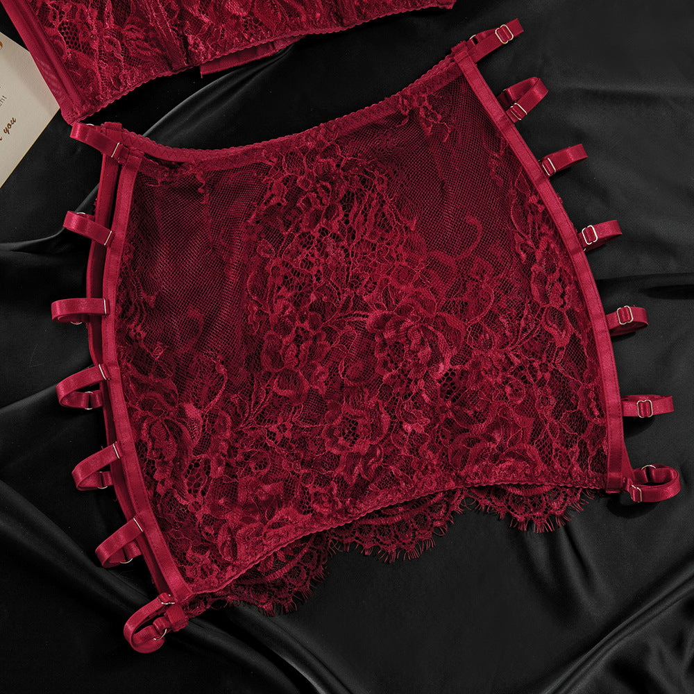 High-Elastic Lace Lingerie Set | 3D Tailored Bra & Brief