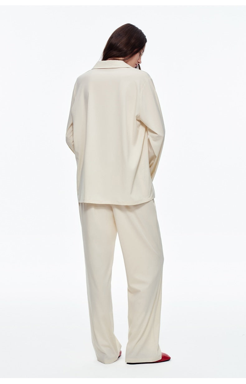 Contrast Color Cartoon Print Pajama Set | High-End Fashion Loungewear