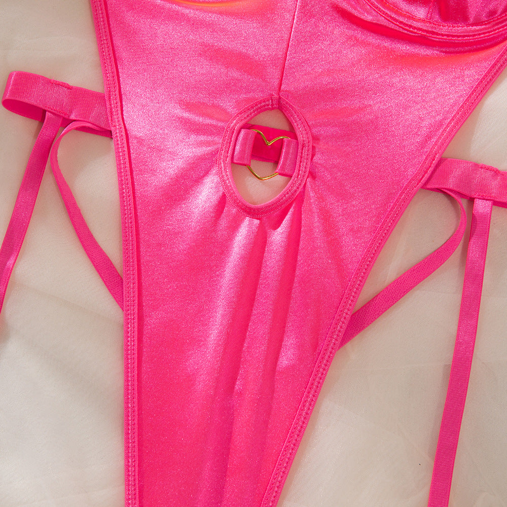 Heart Underwire Sculpting Bodysuit Set