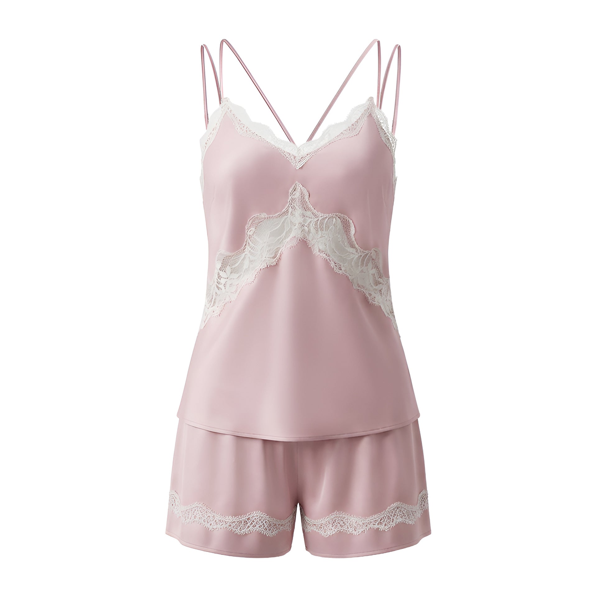 Slip Nightgown, Robe & Shorts Three-Piece Set | Luxury Loungewear