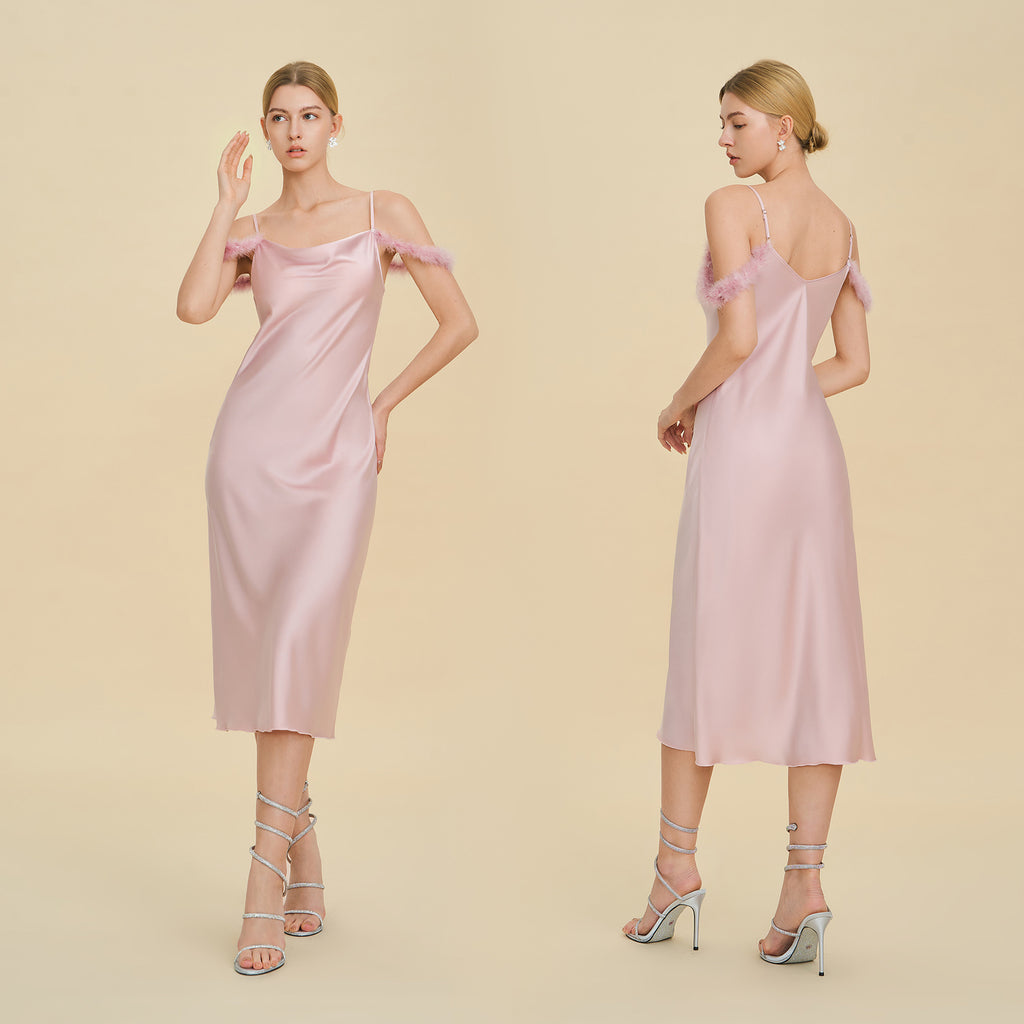 Satin Slip Nightdress | Light Luxury Sleepwear & Bridesmaid Gift