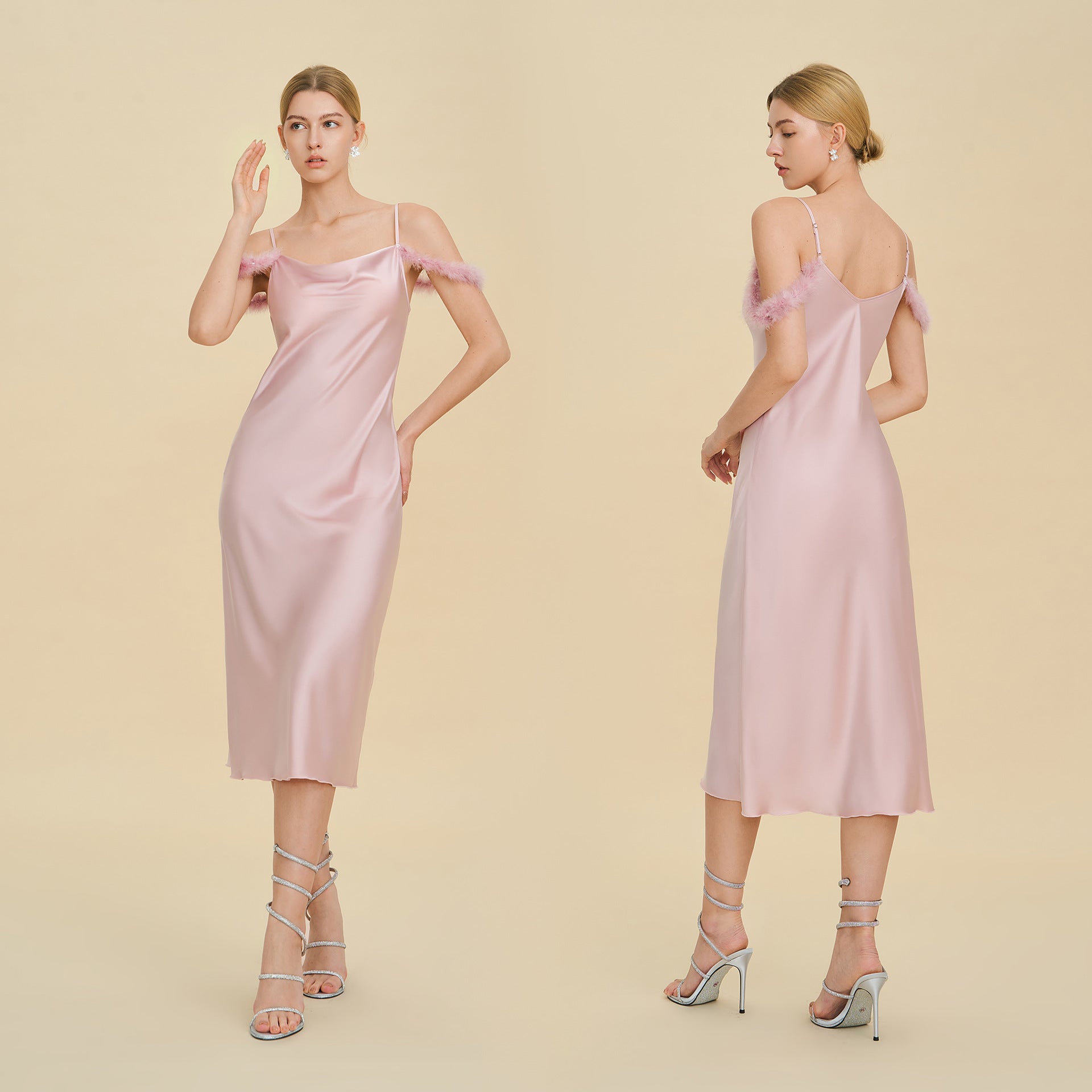 Satin Slip Nightdress | Light Luxury Sleepwear & Bridesmaid Gift