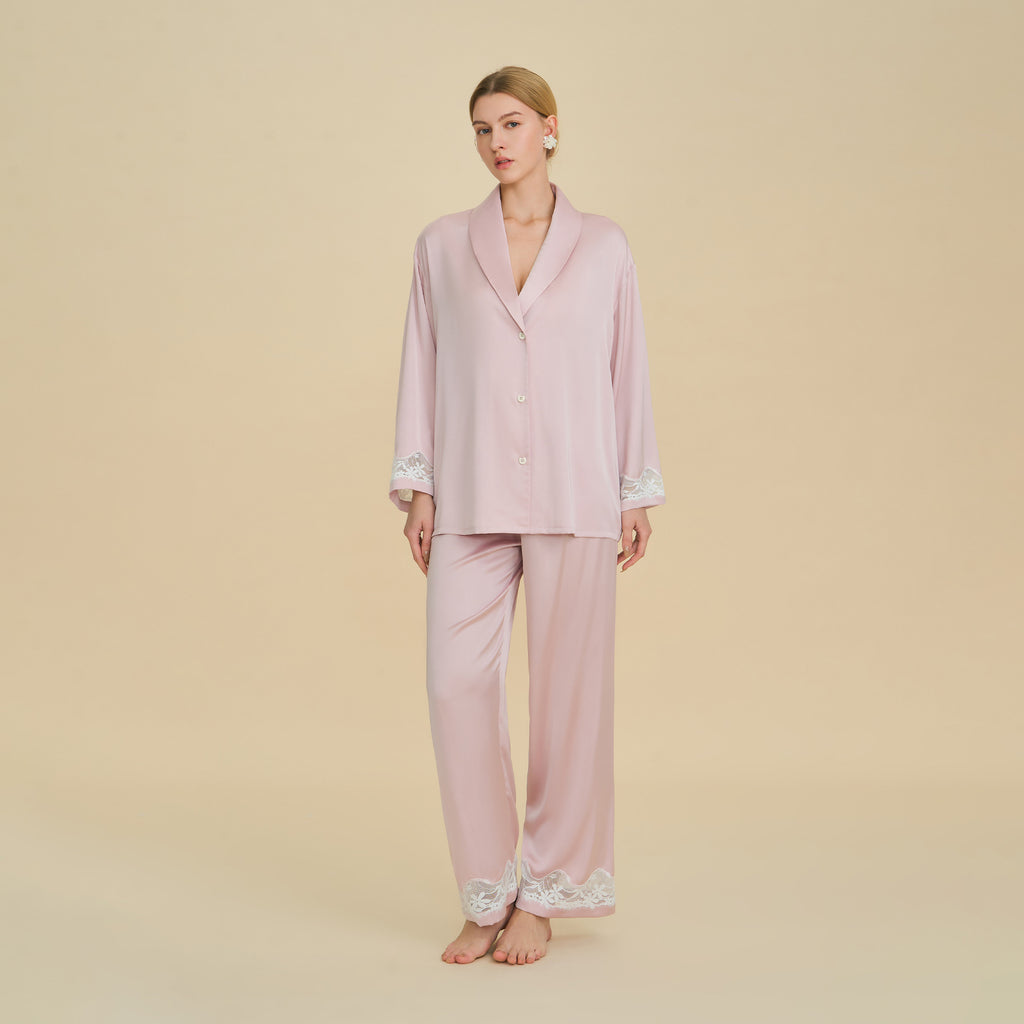 Light Luxury Long Sleeve Pajama Set | Premium Women's Loungewear