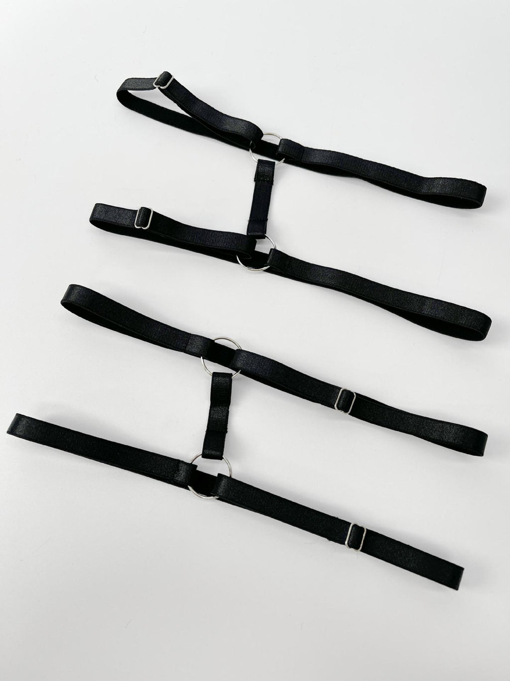 Bow Hollow Strap Lingerie Set – Ultra-Thin, with Leg Socks & Gloves