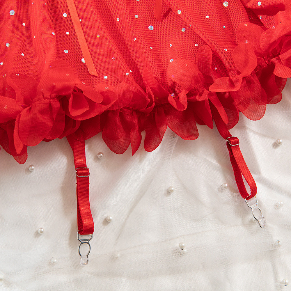 Lace & Sequin Slip Nightdress | French Loungewear Set