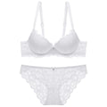 Lace Bra & Panty Set – Wireless Push-Up with Floral Embroidery | 7 Colors