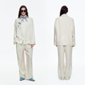 Minimalist Long Sleeve Pajama Set | Simple High-End Loungewear