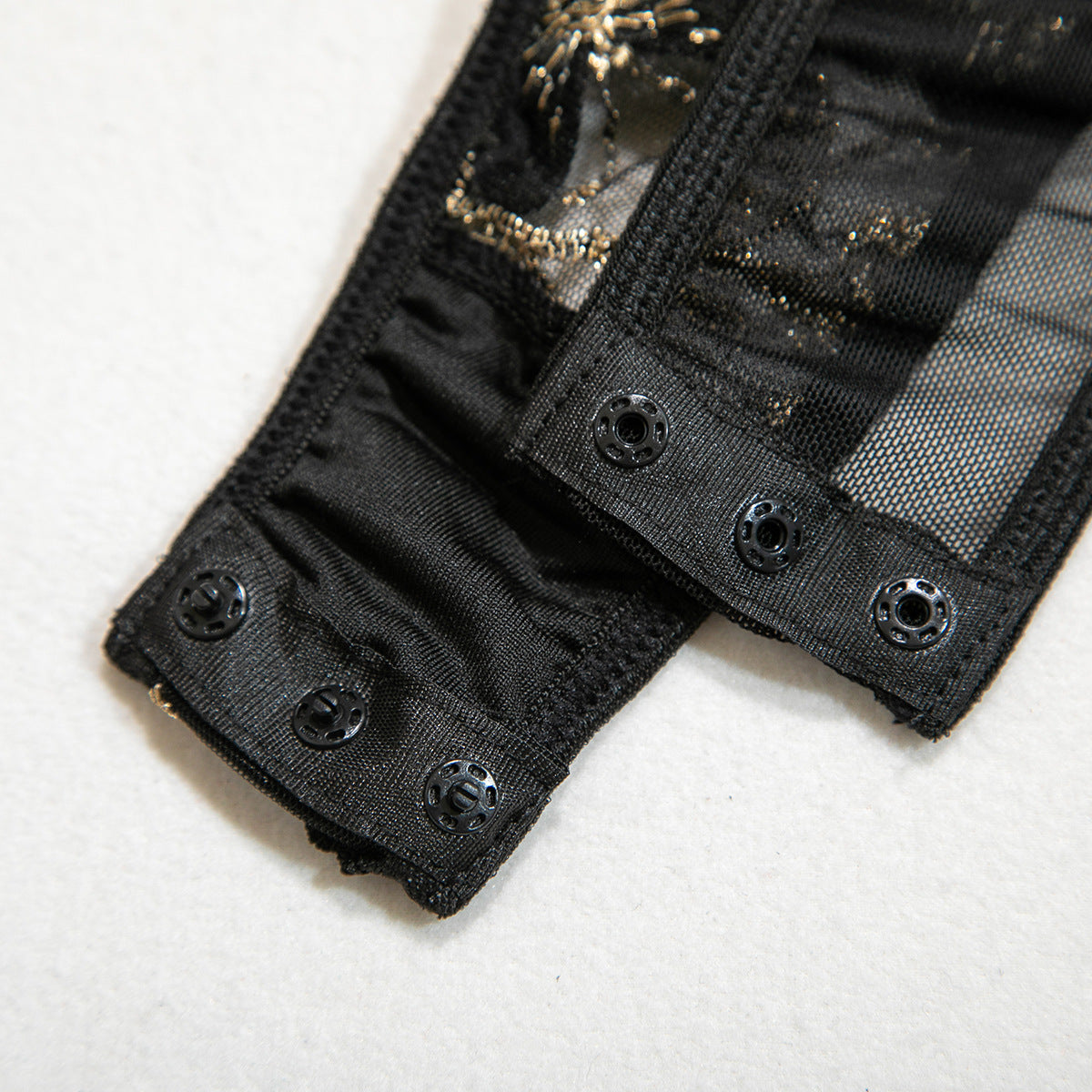 Butterfly Embroidery Slim Fit Bodysuit