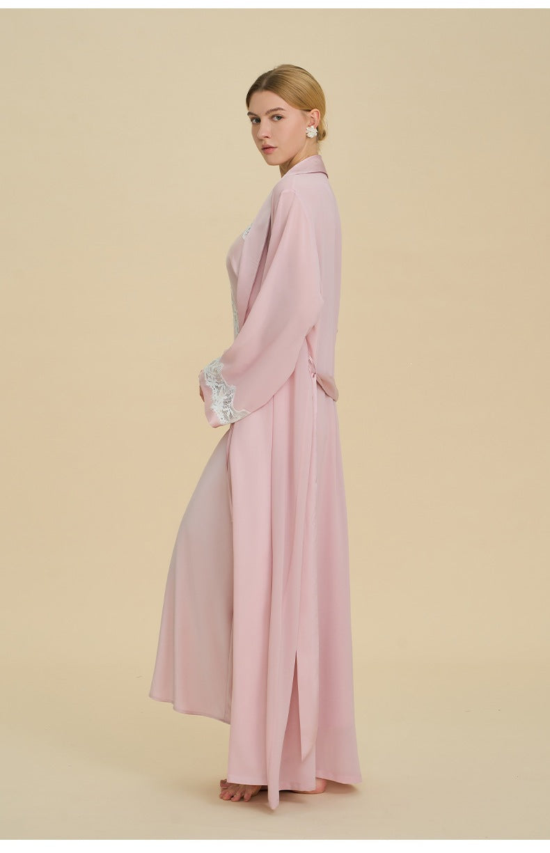 Satin Slip Dress & Robe Two-Piece Set | Luxury Women's Sleepwear