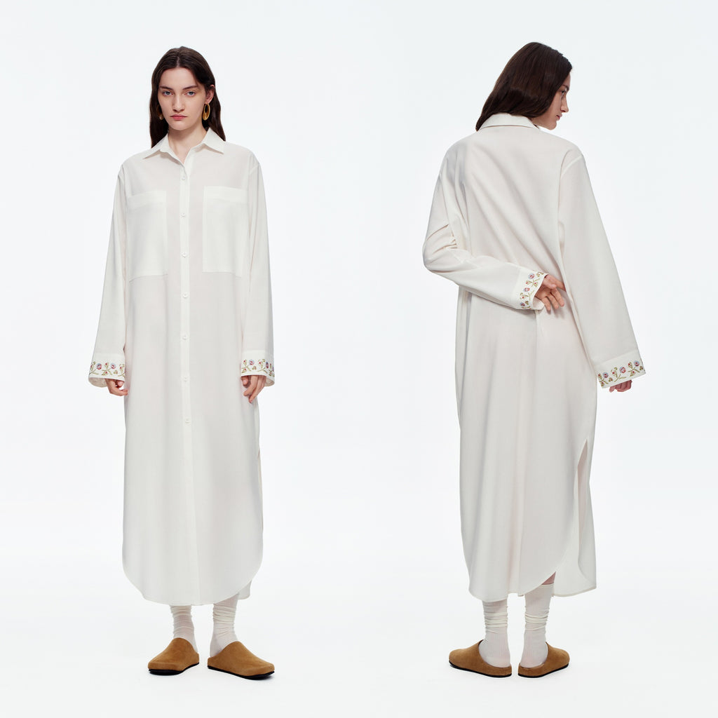 Lyocell Cotton-Linen Morning Robe | High-End Casual Loungewear for Women
