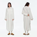 Lyocell Cotton-Linen Morning Robe | High-End Casual Loungewear for Women