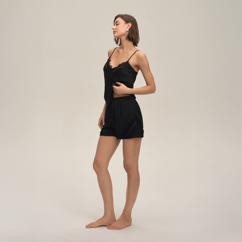 Spaghetti Strap Shorts Leisure Loungewear Set — Women's Summer Homewear