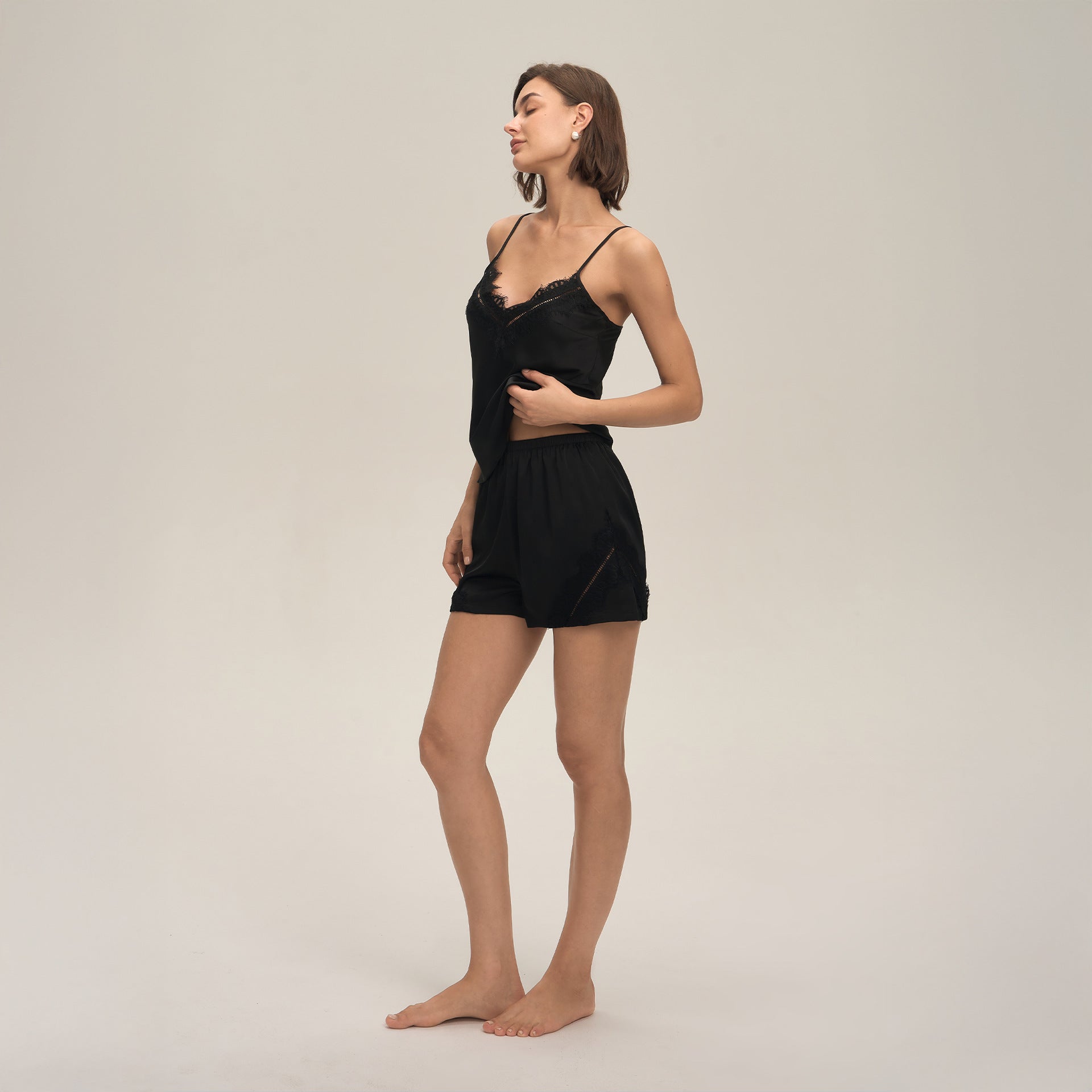 Spaghetti Strap Shorts Leisure Loungewear Set — Women's Summer Homewear