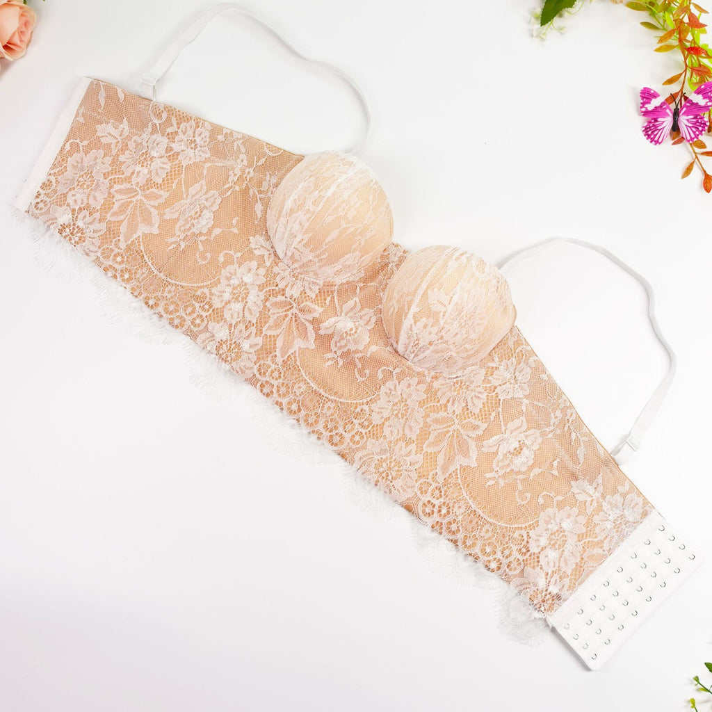 Baroque Lace Fishbone Corset Bra