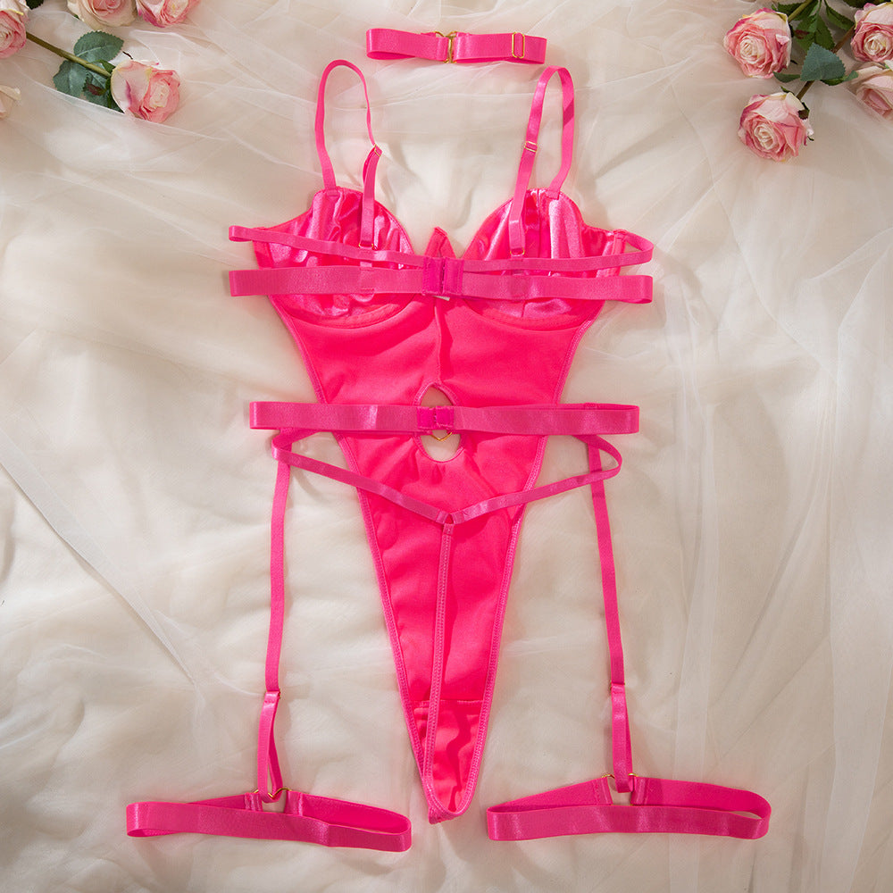 Heart Underwire Sculpting Bodysuit Set
