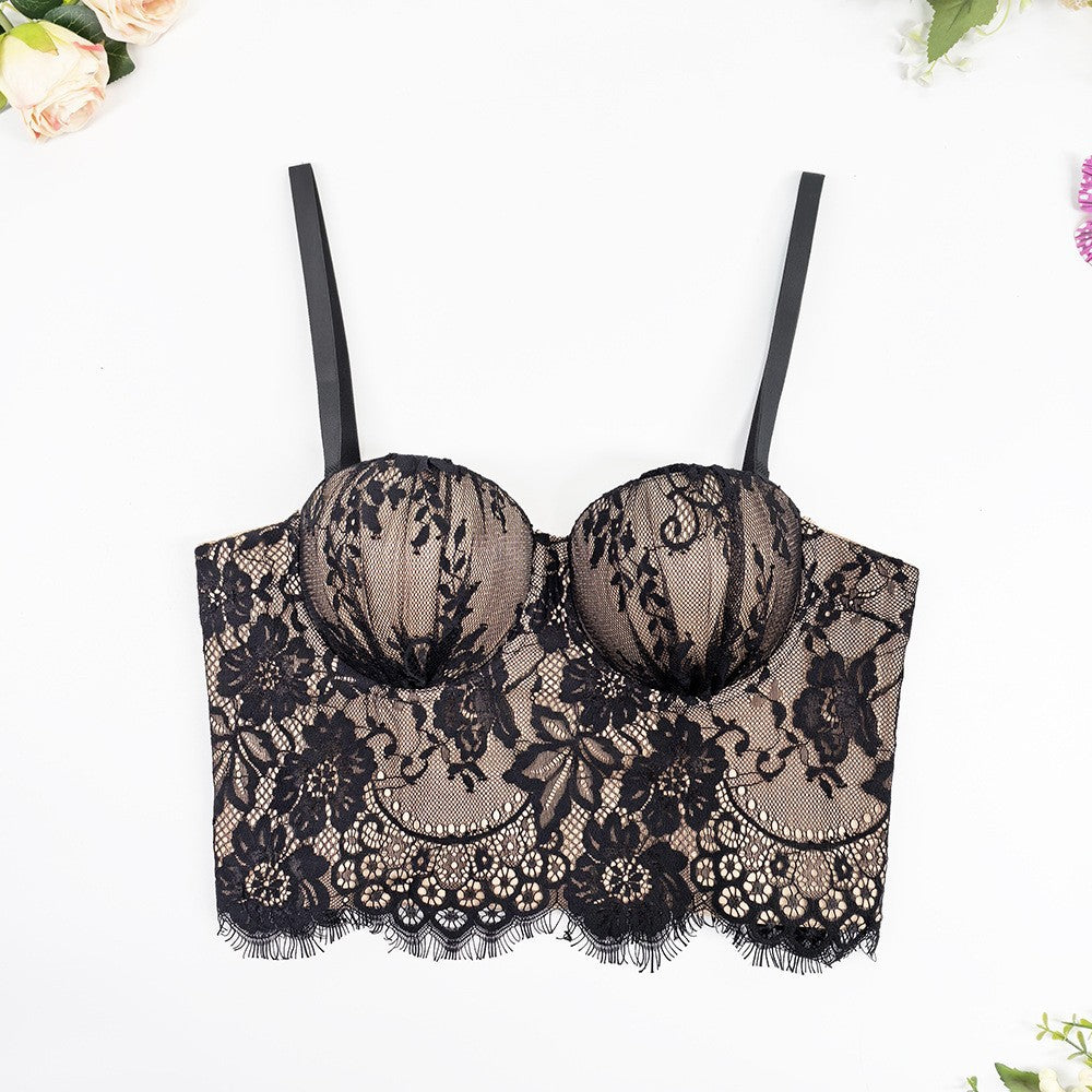 Baroque Lace Fishbone Corset Bra