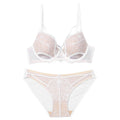 French Lace Lingerie Set – Lightweight Breathable Bra with Minimizing & Anti-Sag Support