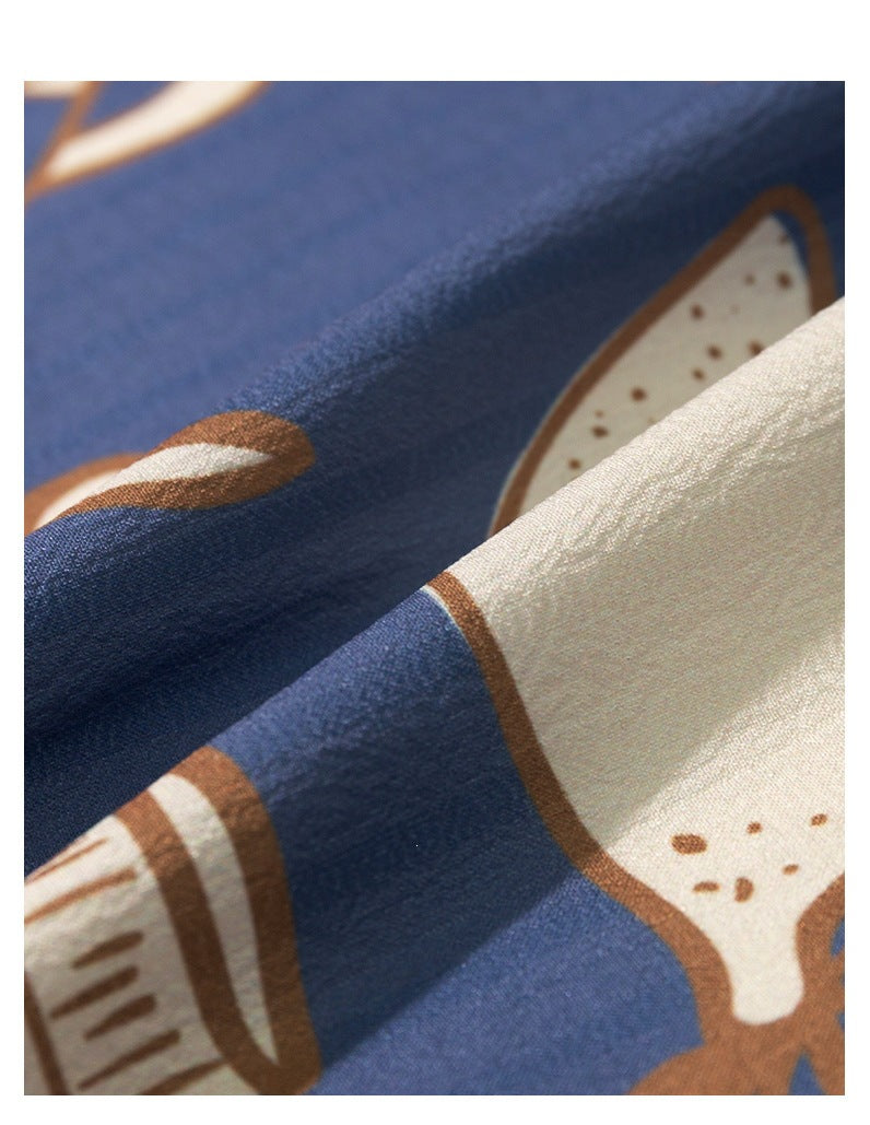 Jacquard Satin Shorts & Short-Sleeve Pajama Set — Luxury Loungewear