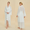Chiffon Short Morning Robe | Sheer Loungewear for Women