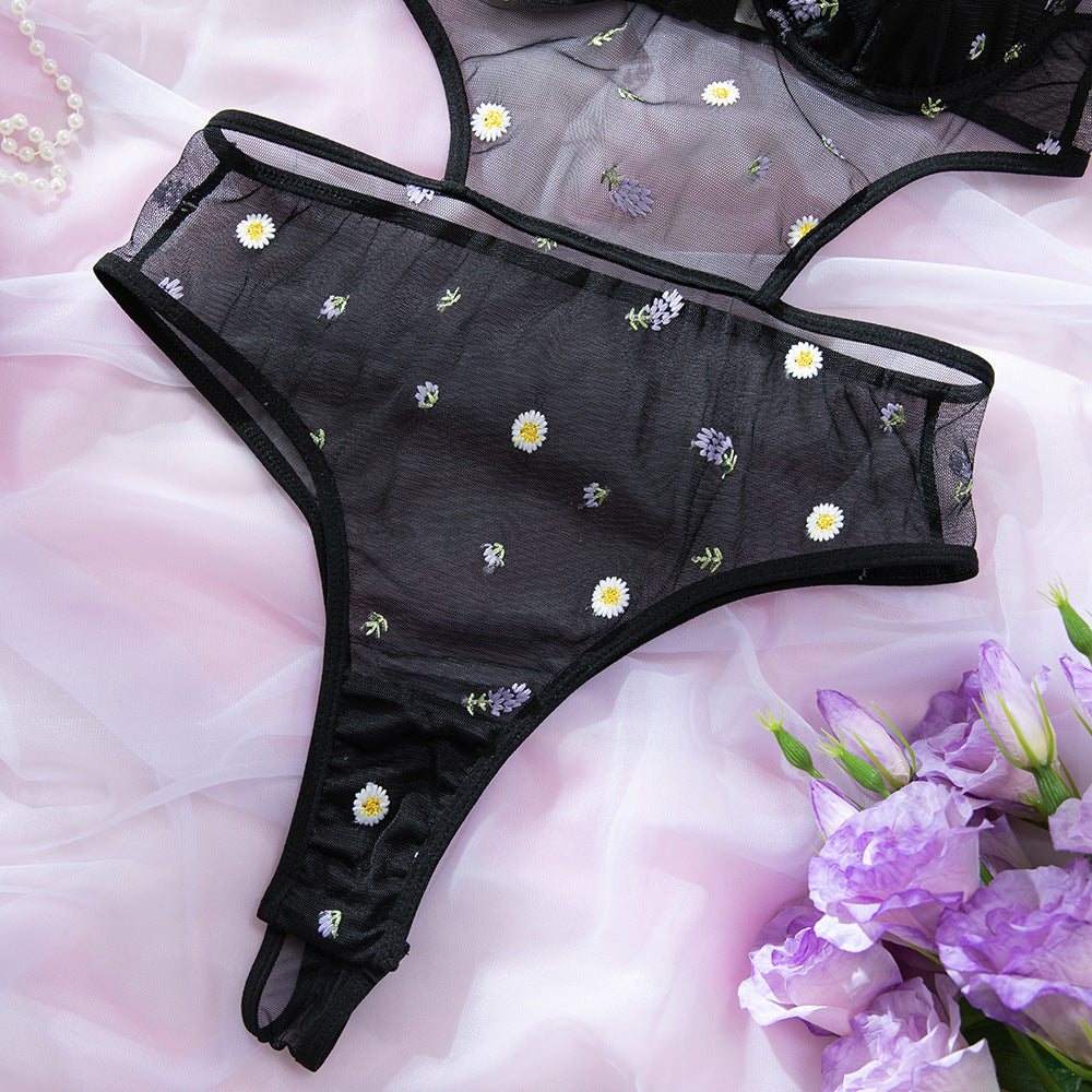 Daisy Mesh Gathering Sculpting Bodysuit