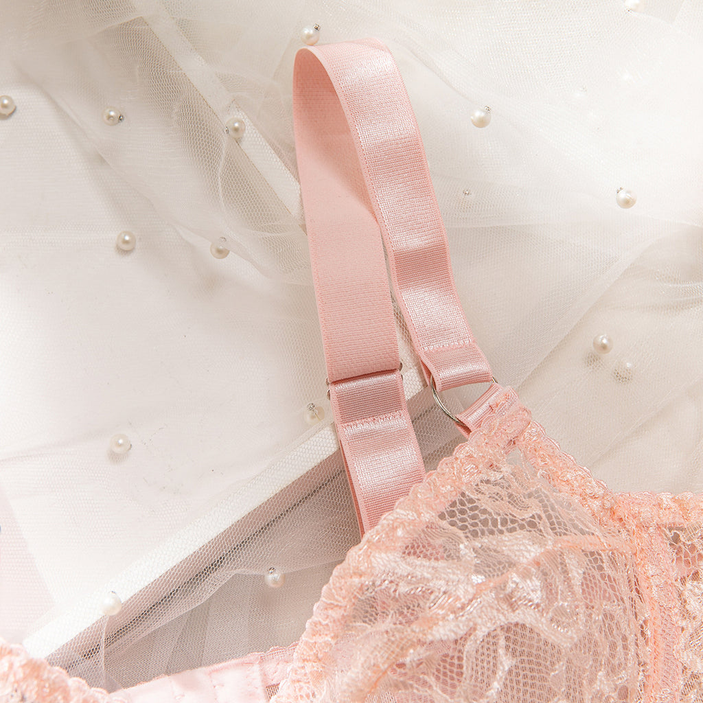 High-Elastic Lace Lingerie Set | 3D Tailored Bra & Brief
