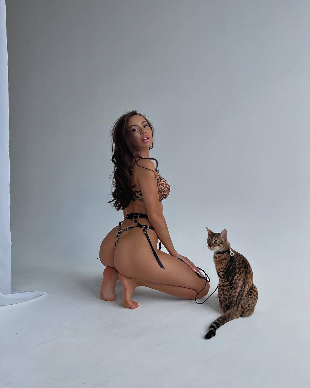 Wild Thing Leopard Sheer Lingerie Set