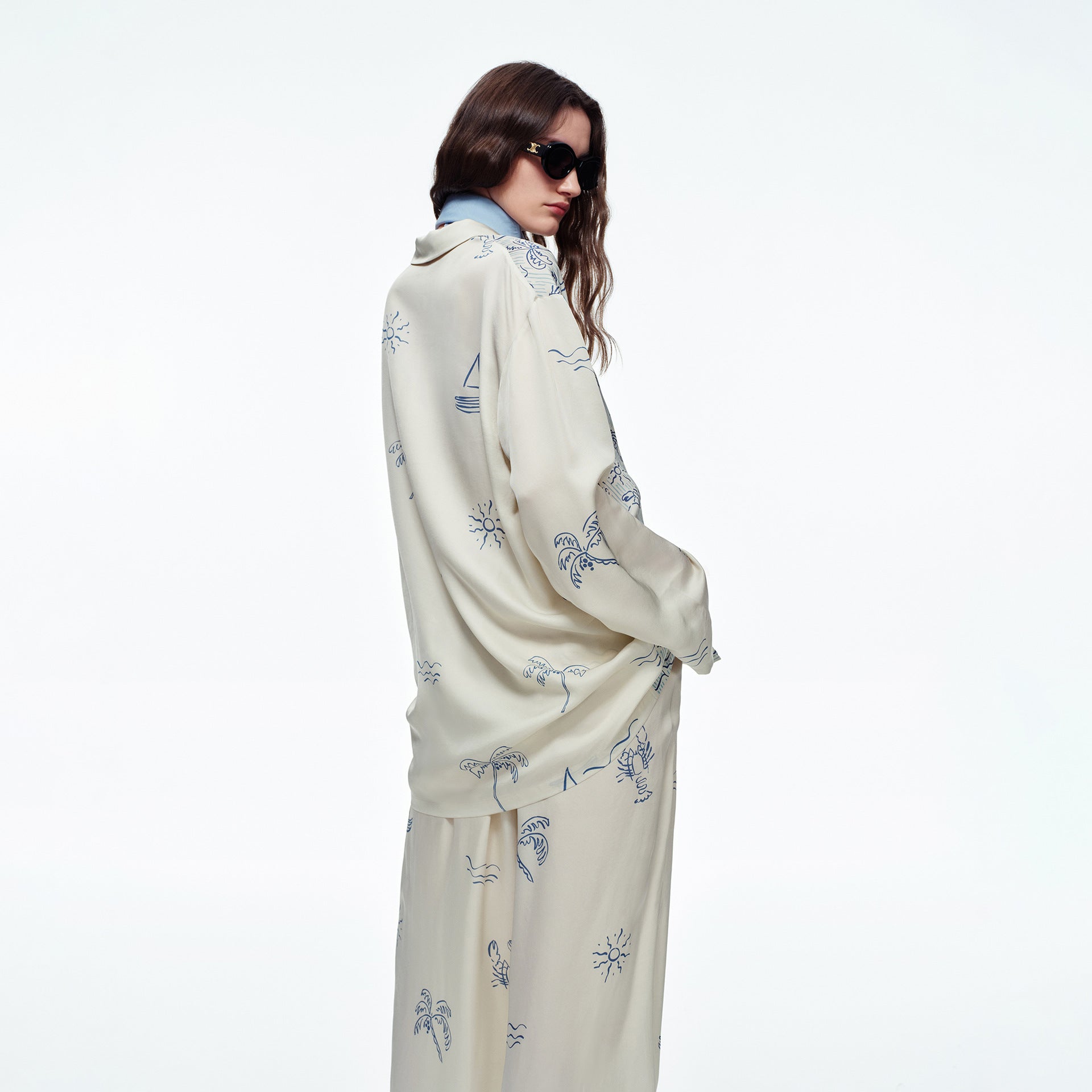 Cotton Long Sleeve Pajama Set | Women's Loungewear