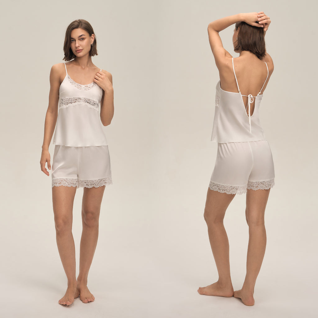 Women's Spaghetti Strap Shorts Pajama Set — Loungewear Two-Piece