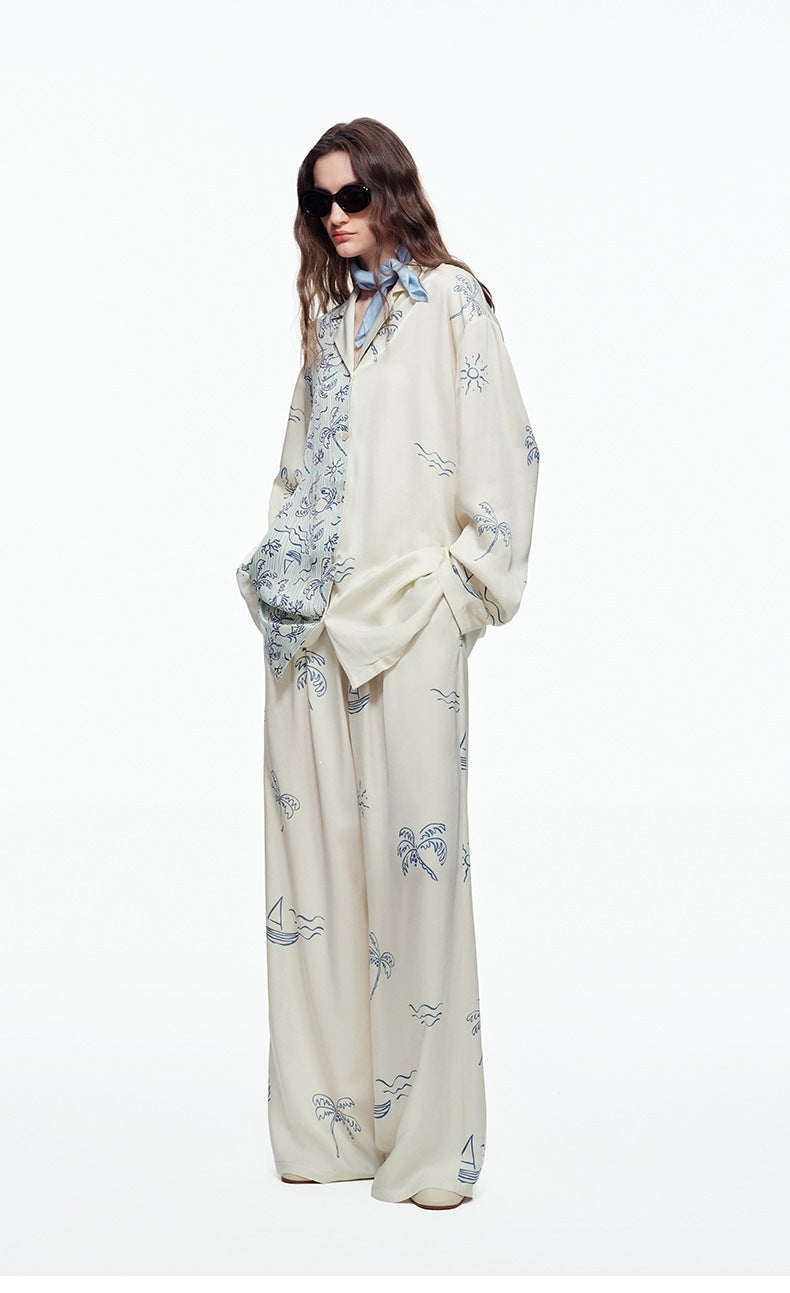 Cotton Long Sleeve Pajama Set | Women's Loungewear
