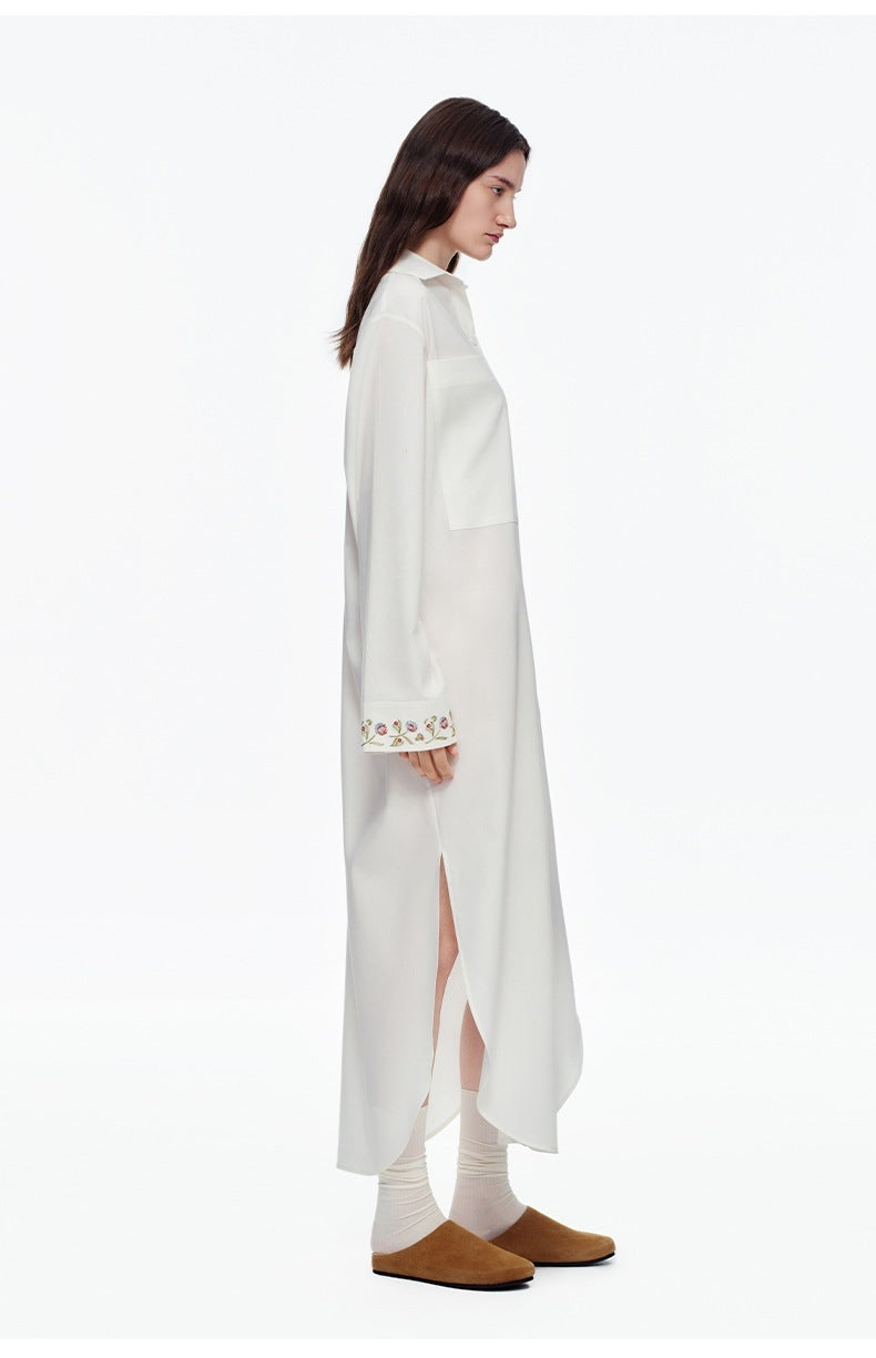 Lyocell Cotton-Linen Morning Robe | High-End Casual Loungewear for Women